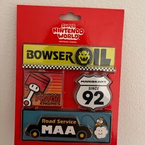 Universal Studios Hollywood Super Nintendo World Bowser Oil Magnet Set New